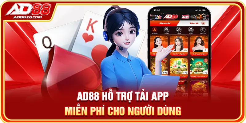 Màn hình hướng dẫn tải ứng dụng AD88