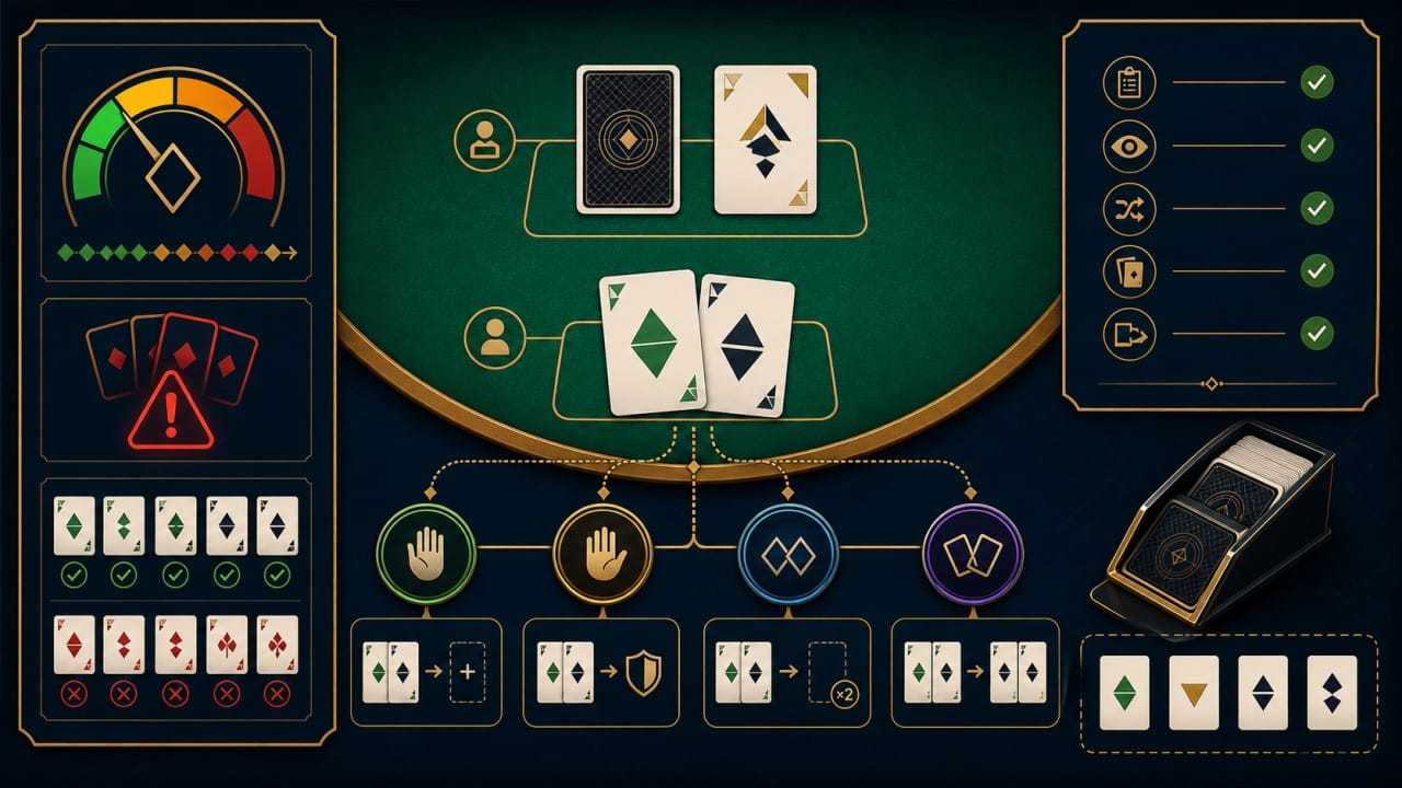 Blackjack Là Gì? Luật Chơi, Cách Tính Điểm Và Các Lựa Chọn 2 blackjack là gì: Minh họa luật Blackjack, cách tính điểm và các lựa chọn cơ bản