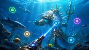 boss trong game bắn cá: Minh họa boss đại dương và các mục tiêu trong game bắn cá