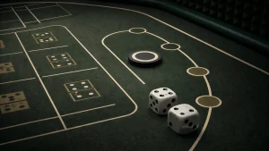 Craps là gì: Hai xúc xắc và điểm đánh dấu minh họa chu kỳ Craps