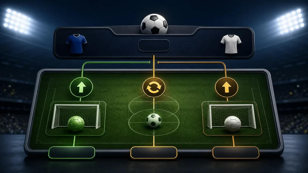 Kèo Hòa Được Hoàn Tiền Là Gì? Cách Đọc Draw No Bet 1 kèo hòa được hoàn tiền là gì: Sơ đồ ba kết quả của kèo hòa được hoàn tiền trong bóng đá