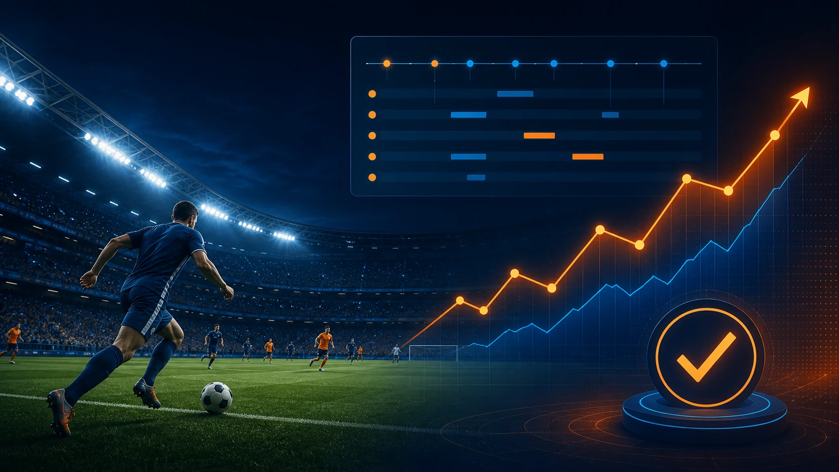 kèo trực tiếp là gì: Minh họa kèo trực tiếp với trận bóng, biến động odds và xác nhận phiếu