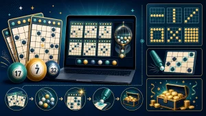 Minh họa cách chơi Online Bingo và pattern thắng
