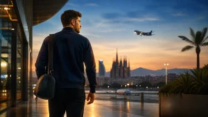 Minh họa tiền vệ Rodri đến Barcelona trước khi thương vụ được công bố
