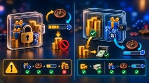 sticky bonus là gì: So sánh sticky bonus và non-sticky bonus theo quyền sử dụng số dư
