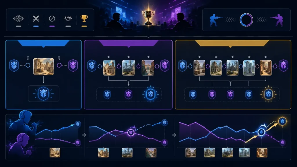 BO1, BO3, BO5 Là Gì? Cách Đọc Thể Thức Series Esports 1 BO1 BO3 BO5 là gì: So sánh thể thức BO1 BO3 và BO5 trong một series esports