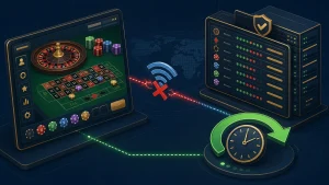 mất kết nối casino online: Minh họa ván casino được đối chiếu sau khi mất kết nối