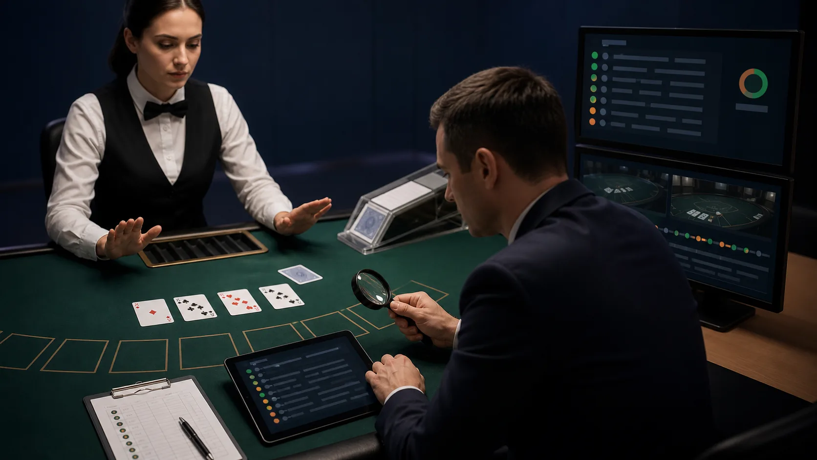 Misdeal Live Casino Là Gì? Lỗi Chia Bài Và Ván Void Được Xử Lý Thế Nào 2 misdeal live casino: Minh họa giám sát viên kiểm tra lỗi chia bài và log ván live casino